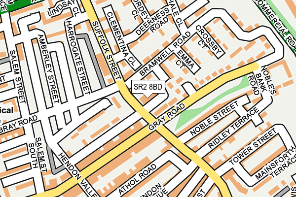 SR2 8BD map - OS OpenMap – Local (Ordnance Survey) SR2 8BD map - OS OpenMap – Local (Ordnance Survey)
