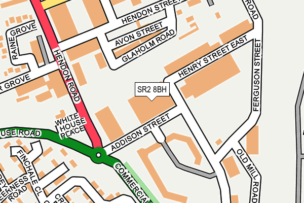 SR2 8BH map - OS OpenMap – Local (Ordnance Survey) SR2 8BH map - OS OpenMap – Local (Ordnance Survey)