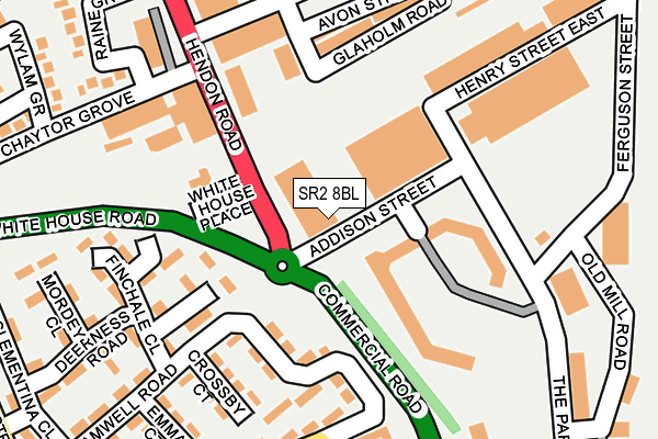 SR2 8BL map - OS OpenMap – Local (Ordnance Survey) SR2 8BL map - OS OpenMap – Local (Ordnance Survey)