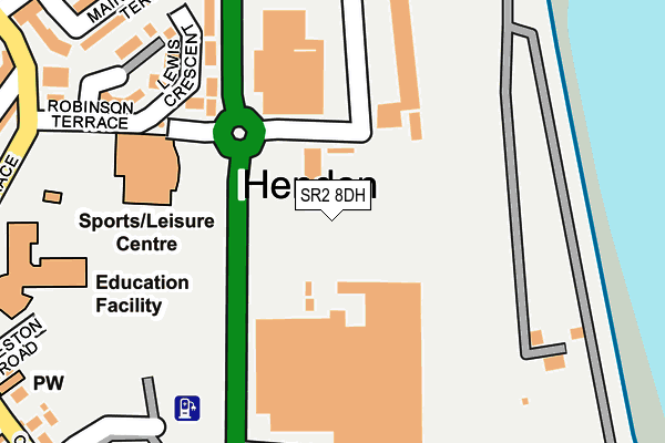SR2 8DH map - OS OpenMap – Local (Ordnance Survey) SR2 8DH map - OS OpenMap – Local (Ordnance Survey)
