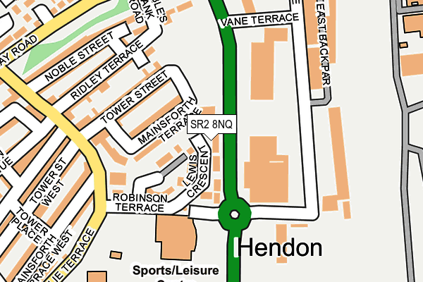 SR2 8NQ map - OS OpenMap – Local (Ordnance Survey) SR2 8NQ map - OS OpenMap – Local (Ordnance Survey)