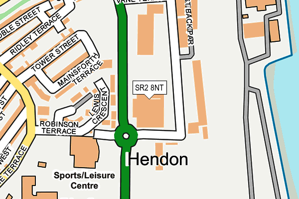 SR2 8NT map - OS OpenMap – Local (Ordnance Survey) SR2 8NT map - OS OpenMap – Local (Ordnance Survey)