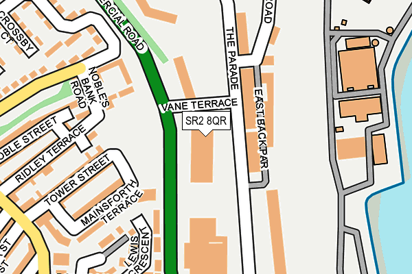 SR2 8QR map - OS OpenMap – Local (Ordnance Survey) SR2 8QR map - OS OpenMap – Local (Ordnance Survey)