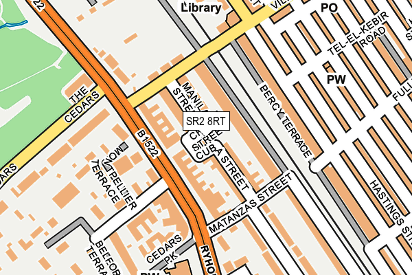 SR2 8RT map - OS OpenMap – Local (Ordnance Survey) SR2 8RT map - OS OpenMap – Local (Ordnance Survey)