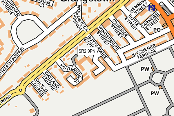 SR2 9PN map - OS OpenMap – Local (Ordnance Survey) SR2 9PN map - OS OpenMap – Local (Ordnance Survey)