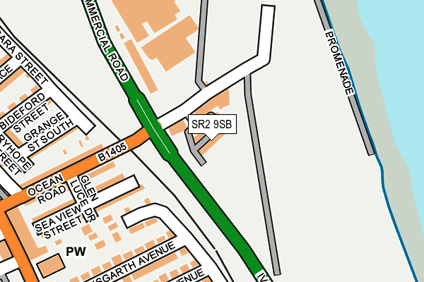 SR2 9SB map - OS OpenMap – Local (Ordnance Survey) SR2 9SB map - OS OpenMap – Local (Ordnance Survey)