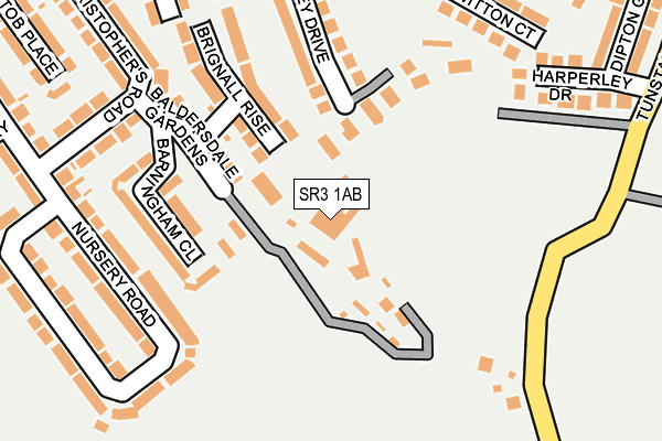 SR3 1AB map - OS OpenMap – Local (Ordnance Survey) SR3 1AB map - OS OpenMap – Local (Ordnance Survey)