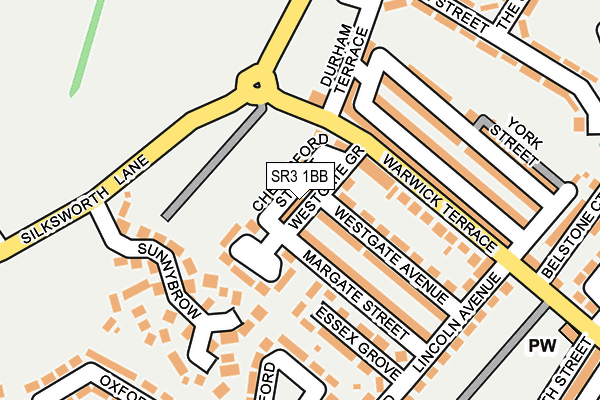SR3 1BB map - OS OpenMap – Local (Ordnance Survey) SR3 1BB map - OS OpenMap – Local (Ordnance Survey)