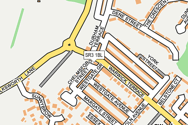 SR3 1BL map - OS OpenMap – Local (Ordnance Survey) SR3 1BL map - OS OpenMap – Local (Ordnance Survey)
