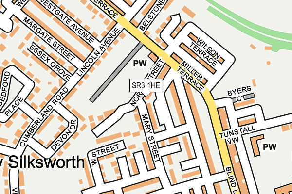 SR3 1HE map - OS OpenMap – Local (Ordnance Survey) SR3 1HE map - OS OpenMap – Local (Ordnance Survey)