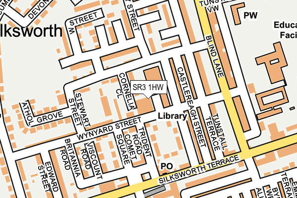 SR3 1HW map - OS OpenMap – Local (Ordnance Survey) SR3 1HW map - OS OpenMap – Local (Ordnance Survey)