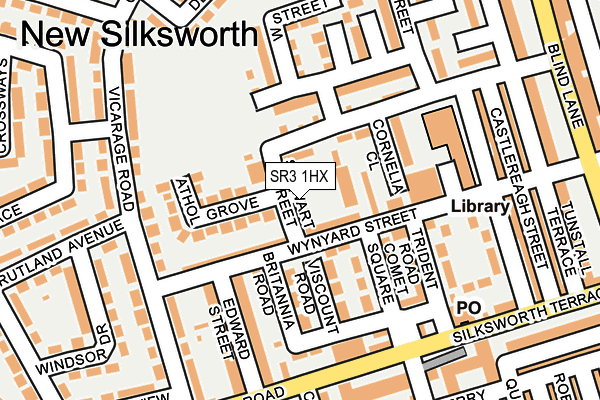 SR3 1HX map - OS OpenMap – Local (Ordnance Survey) SR3 1HX map - OS OpenMap – Local (Ordnance Survey)