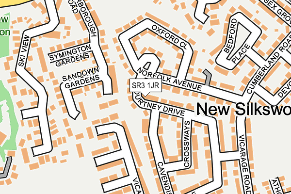 SR3 1JR map - OS OpenMap – Local (Ordnance Survey) SR3 1JR map - OS OpenMap – Local (Ordnance Survey)