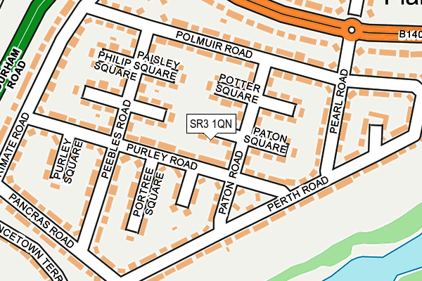SR3 1QN map - OS OpenMap – Local (Ordnance Survey) SR3 1QN map - OS OpenMap – Local (Ordnance Survey)