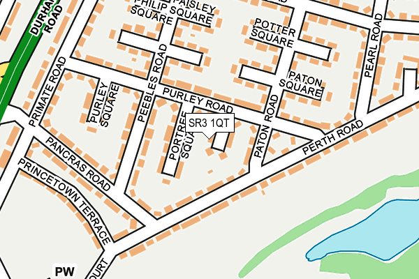 SR3 1QT map - OS OpenMap – Local (Ordnance Survey) SR3 1QT map - OS OpenMap – Local (Ordnance Survey)