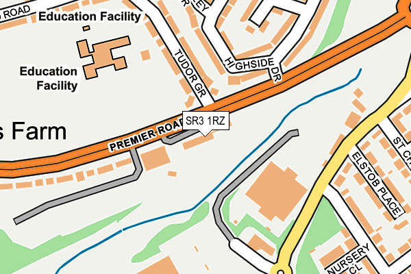 SR3 1RZ map - OS OpenMap – Local (Ordnance Survey) SR3 1RZ map - OS OpenMap – Local (Ordnance Survey)