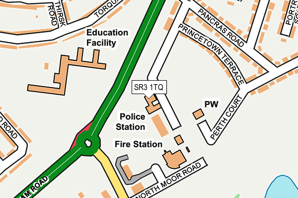 SR3 1TQ map - OS OpenMap – Local (Ordnance Survey) SR3 1TQ map - OS OpenMap – Local (Ordnance Survey)