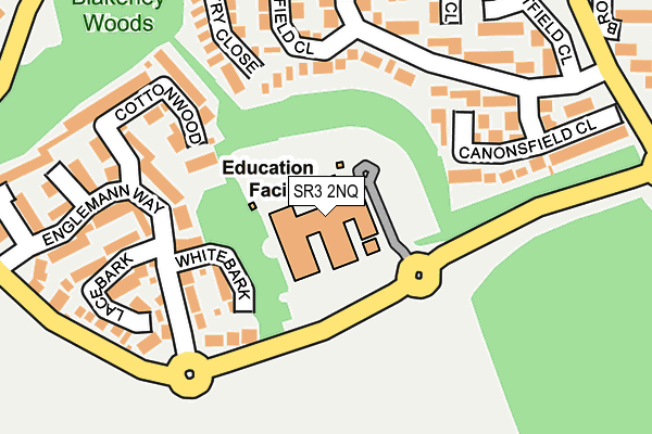 SR3 2NQ map - OS OpenMap – Local (Ordnance Survey) SR3 2NQ map - OS OpenMap – Local (Ordnance Survey)