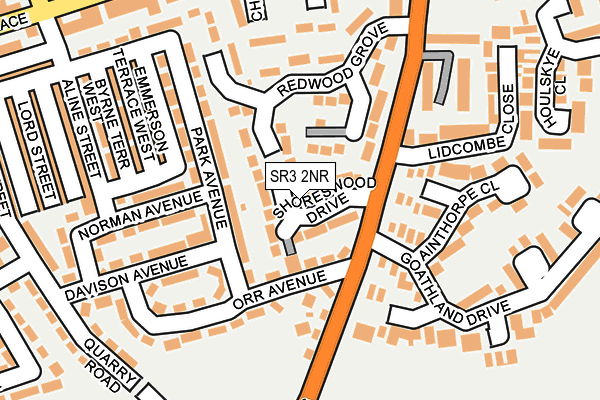SR3 2NR map - OS OpenMap – Local (Ordnance Survey) SR3 2NR map - OS OpenMap – Local (Ordnance Survey)