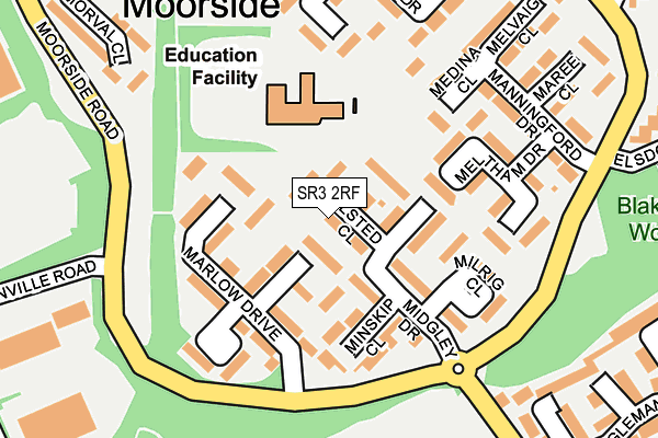 SR3 2RF map - OS OpenMap – Local (Ordnance Survey) SR3 2RF map - OS OpenMap – Local (Ordnance Survey)
