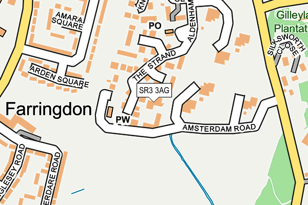 SR3 3AG map - OS OpenMap – Local (Ordnance Survey) SR3 3AG map - OS OpenMap – Local (Ordnance Survey)