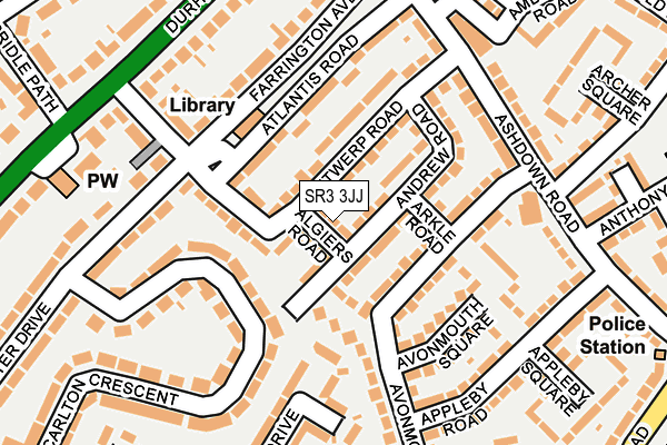 SR3 3JJ map - OS OpenMap – Local (Ordnance Survey) SR3 3JJ map - OS OpenMap – Local (Ordnance Survey)