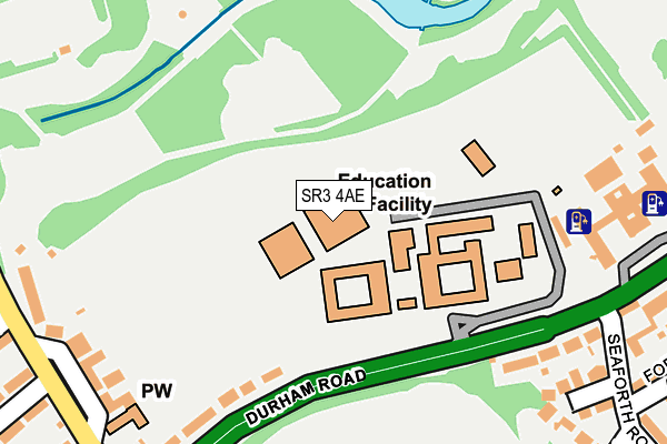 SR3 4AE map - OS OpenMap – Local (Ordnance Survey) SR3 4AE map - OS OpenMap – Local (Ordnance Survey)