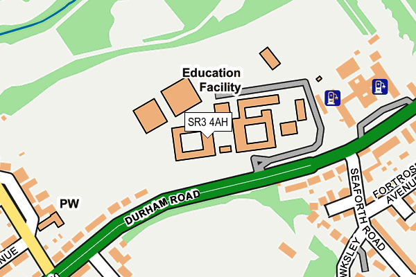 SR3 4AH map - OS OpenMap – Local (Ordnance Survey) SR3 4AH map - OS OpenMap – Local (Ordnance Survey)