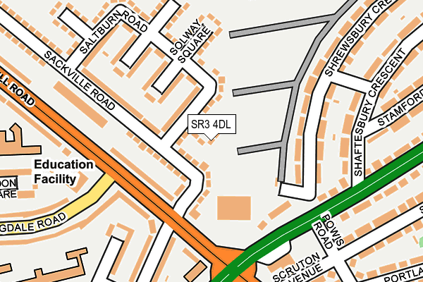 SR3 4DL map - OS OpenMap – Local (Ordnance Survey) SR3 4DL map - OS OpenMap – Local (Ordnance Survey)