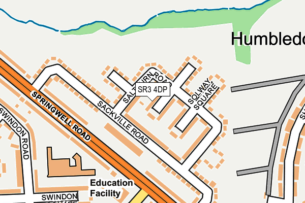 SR3 4DP map - OS OpenMap – Local (Ordnance Survey) SR3 4DP map - OS OpenMap – Local (Ordnance Survey)