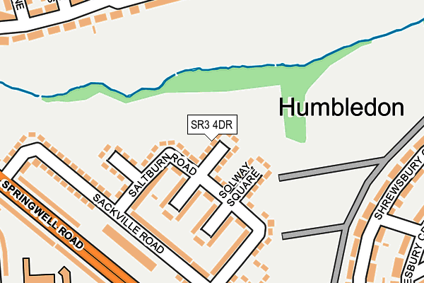 SR3 4DR map - OS OpenMap – Local (Ordnance Survey) SR3 4DR map - OS OpenMap – Local (Ordnance Survey)