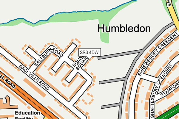 SR3 4DW map - OS OpenMap – Local (Ordnance Survey) SR3 4DW map - OS OpenMap – Local (Ordnance Survey)