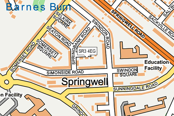 SR3 4EG map - OS OpenMap – Local (Ordnance Survey) SR3 4EG map - OS OpenMap – Local (Ordnance Survey)