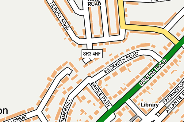 SR3 4NF map - OS OpenMap – Local (Ordnance Survey) SR3 4NF map - OS OpenMap – Local (Ordnance Survey)
