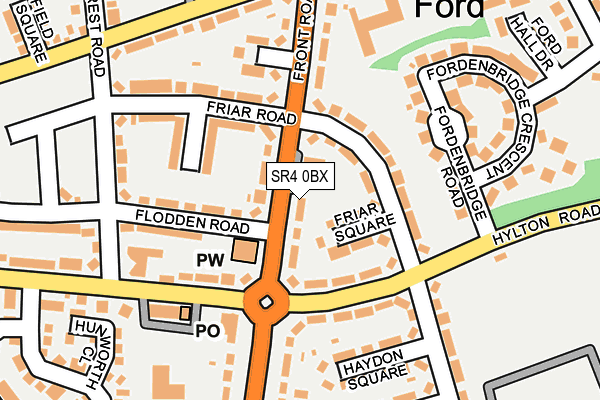 SR4 0BX map - OS OpenMap – Local (Ordnance Survey) SR4 0BX map - OS OpenMap – Local (Ordnance Survey)