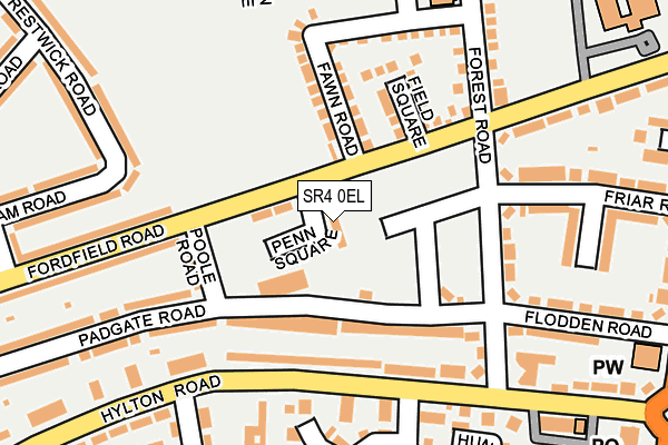 SR4 0EL map - OS OpenMap – Local (Ordnance Survey) SR4 0EL map - OS OpenMap – Local (Ordnance Survey)