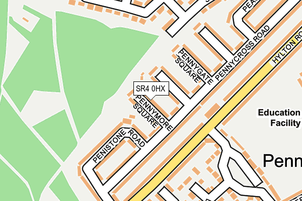 SR4 0HX map - OS OpenMap – Local (Ordnance Survey) SR4 0HX map - OS OpenMap – Local (Ordnance Survey)