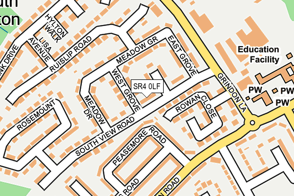 SR4 0LF map - OS OpenMap – Local (Ordnance Survey) SR4 0LF map - OS OpenMap – Local (Ordnance Survey)