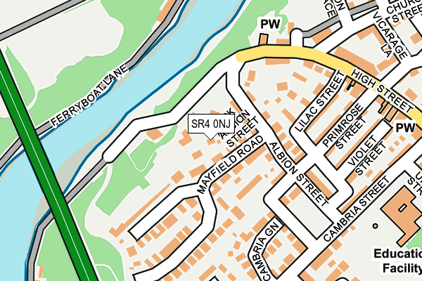 SR4 0NJ map - OS OpenMap – Local (Ordnance Survey) SR4 0NJ map - OS OpenMap – Local (Ordnance Survey)