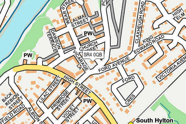 SR4 0QB map - OS OpenMap – Local (Ordnance Survey) SR4 0QB map - OS OpenMap – Local (Ordnance Survey)