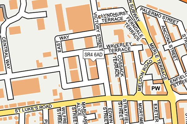 SR4 6AD map - OS OpenMap – Local (Ordnance Survey) SR4 6AD map - OS OpenMap – Local (Ordnance Survey)