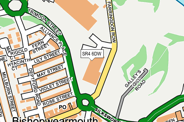 SR4 6DW map - OS OpenMap – Local (Ordnance Survey) SR4 6DW map - OS OpenMap – Local (Ordnance Survey)