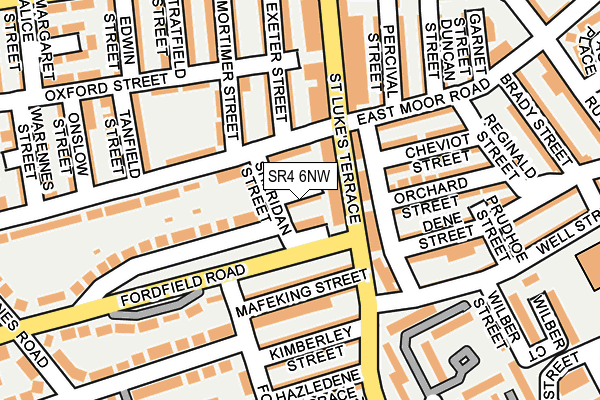 SR4 6NW map - OS OpenMap – Local (Ordnance Survey) SR4 6NW map - OS OpenMap – Local (Ordnance Survey)