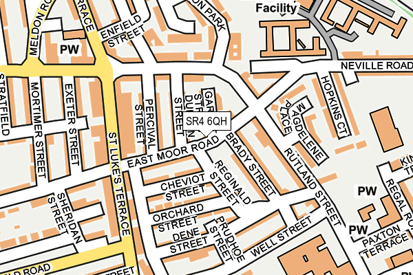 SR4 6QH map - OS OpenMap – Local (Ordnance Survey) SR4 6QH map - OS OpenMap – Local (Ordnance Survey)