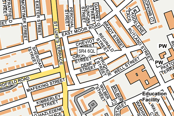 SR4 6QL map - OS OpenMap – Local (Ordnance Survey)