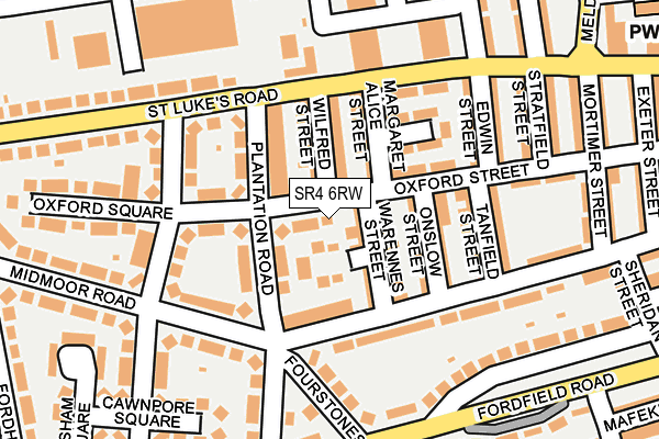 SR4 6RW map - OS OpenMap – Local (Ordnance Survey) SR4 6RW map - OS OpenMap – Local (Ordnance Survey)