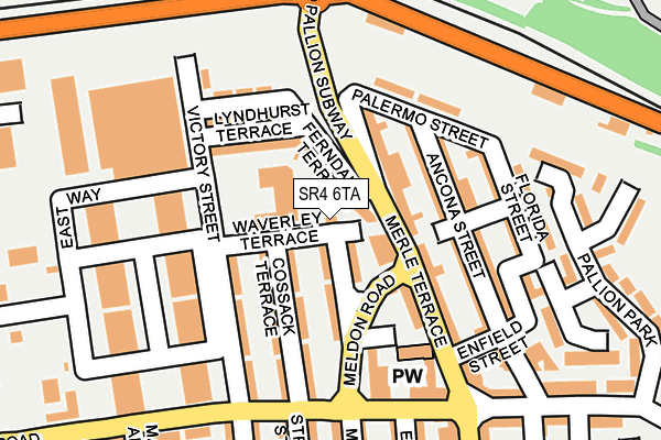 SR4 6TA map - OS OpenMap – Local (Ordnance Survey) SR4 6TA map - OS OpenMap – Local (Ordnance Survey)