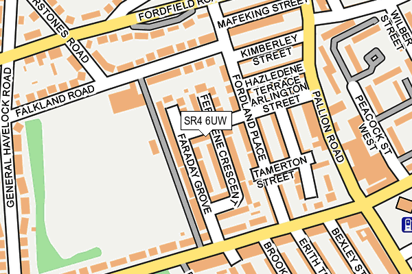 SR4 6UW map - OS OpenMap – Local (Ordnance Survey) SR4 6UW map - OS OpenMap – Local (Ordnance Survey)