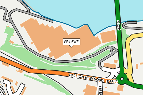 SR4 6WE map - OS OpenMap – Local (Ordnance Survey) SR4 6WE map - OS OpenMap – Local (Ordnance Survey)