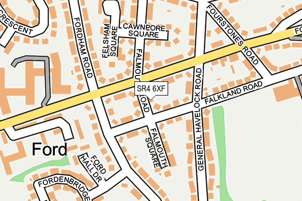 SR4 6XF map - OS OpenMap – Local (Ordnance Survey) SR4 6XF map - OS OpenMap – Local (Ordnance Survey)